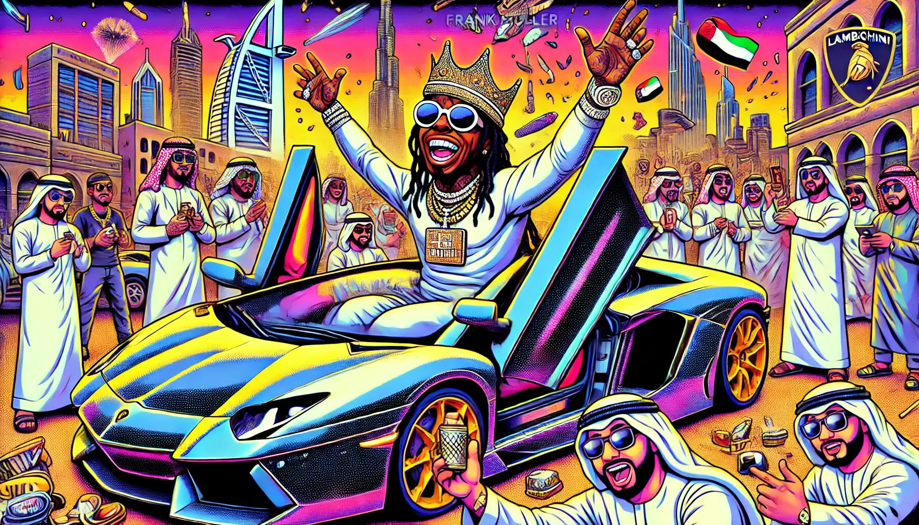 Lil Wayne with Lamborghini